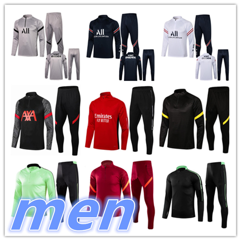 

2021 2022 mens football training suit tracksuits Soccer Jerseys kit 21 22 men tracksuit jogging jacket Sportswear sets