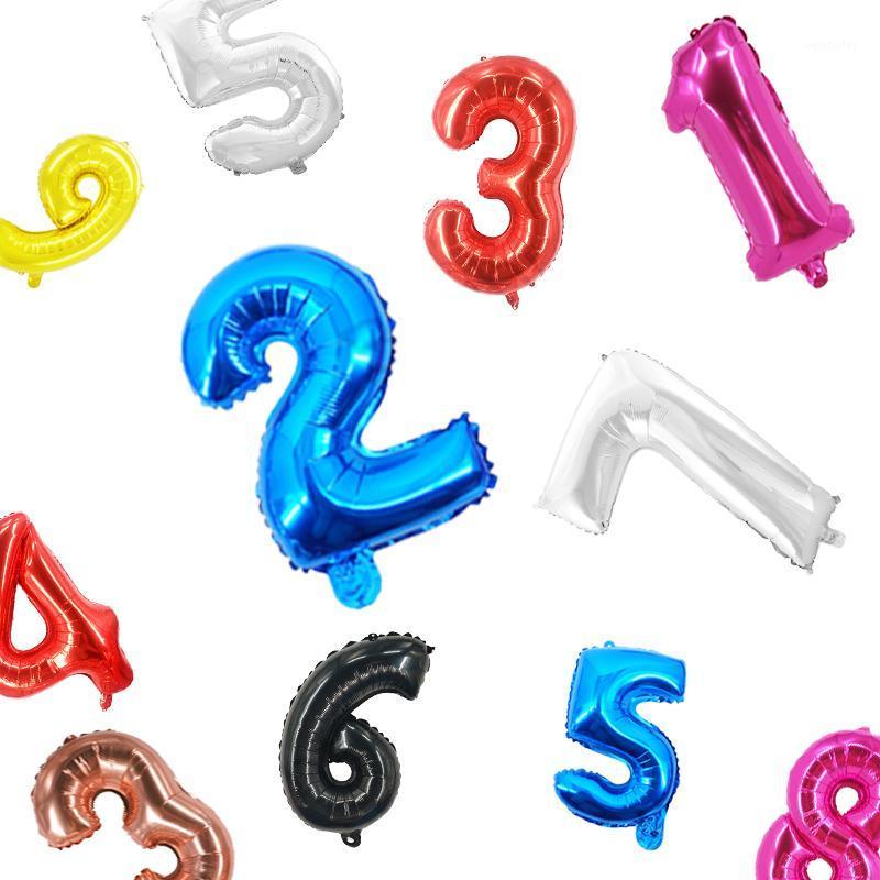

Party Decoration 2pcs 30/40 Inch Gold Silver Number Large Foil Balloon Anniversary Birthday Helium Flying Letter Balloons
