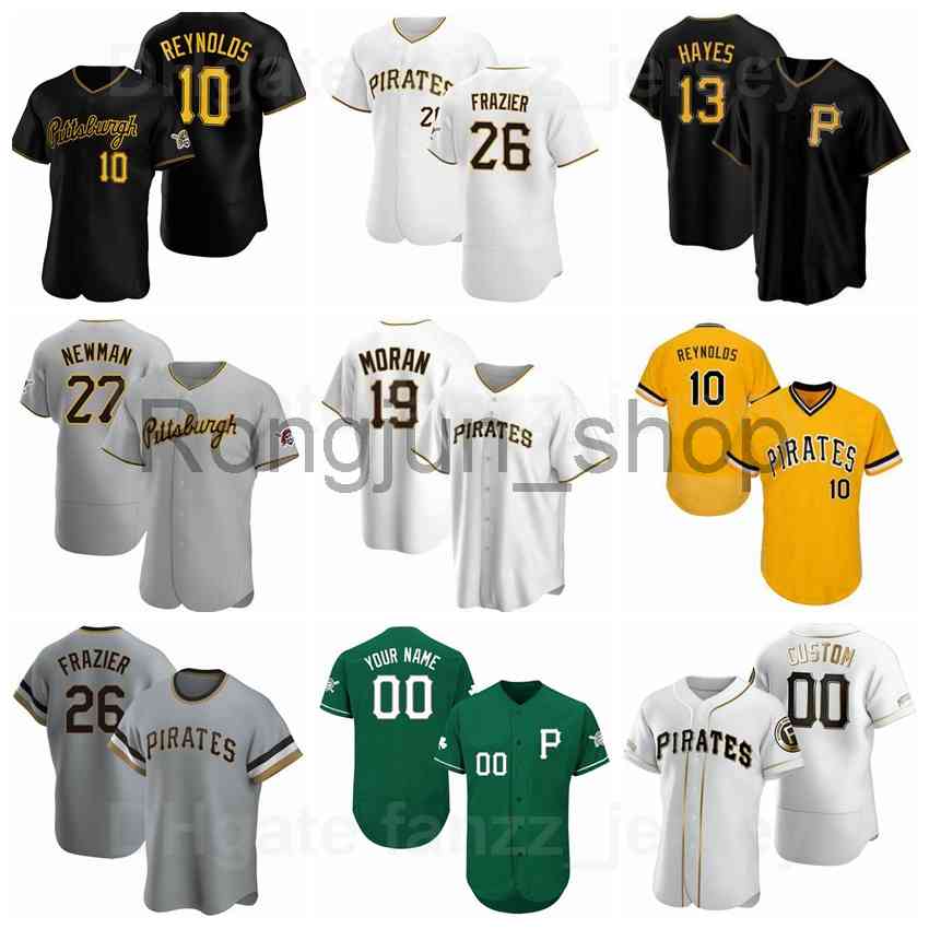 

Baseball 13 KeBryan Hayes Jersey 26 Adam Frazier 27 Kevin Newman 19 Colin Moran 10 Bryan Reynolds 3 Cole Tucker 14 Jared Oliva Cooperstown, Blue;black