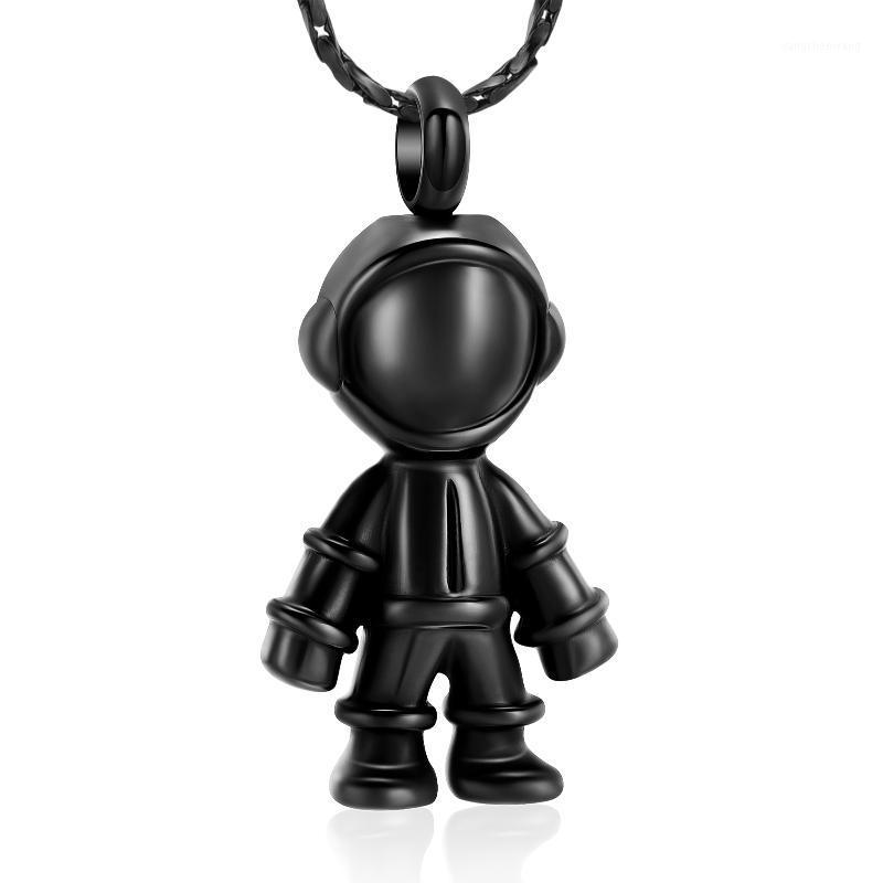 

Chains Cremation Jewelry Urn Pendant Astronaut For Ashes Robot Necklace Women Men