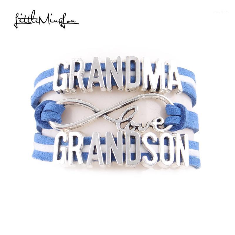 

Charm Bracelets Little Minglou Grandma Love Grandson Bracelet Infinity Men & Bangles For Women Jewelry Family Gift1