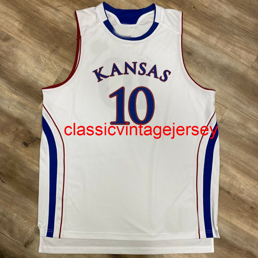 Stitched Men TYSHAWN TAYLOR KANSAS JAY 2011 BIG 12 BASKETBALL JERSEY Embroidery Custom Any Name Number XS-5XL 6XL