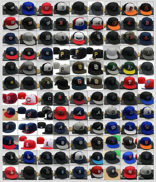 

2021 New Men's Fitted Hats Adult Flat On Field Baseball Caps Fitted Cap For Men and Women Size 7- Size 8