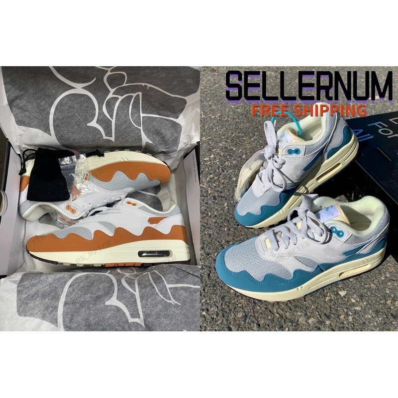 

New x Patta 1 Monarch Noise Aqua Running Shoes Outdoor Sneakers Sports Fast Delivery without, With original box