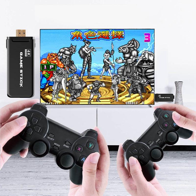 

Retro With 2.4G Wireless Gamepads 10000+ Games For Family TV Game Console PS1/SNES Controllers & Joysticks