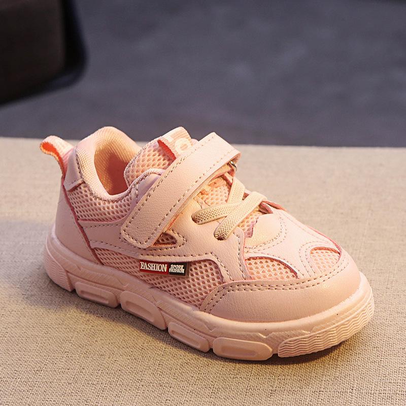 

Spring Fashion Kids Soft Sneakers Children Sports Shoes Bottom Pu Leather Baby Autumn Breathable Toddler D61, Black;red