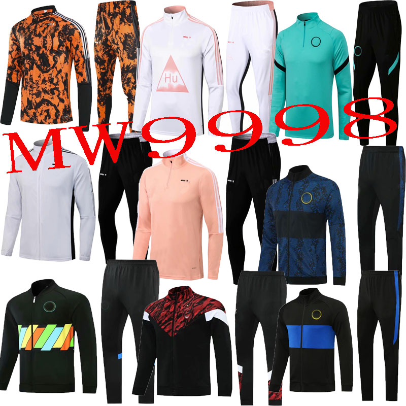 

AC Inter Milan soccer Jersey 21 22 Jacket suit coat Sweatshirt set Long sleeves trousers Black green white blue red gray training wear 2021