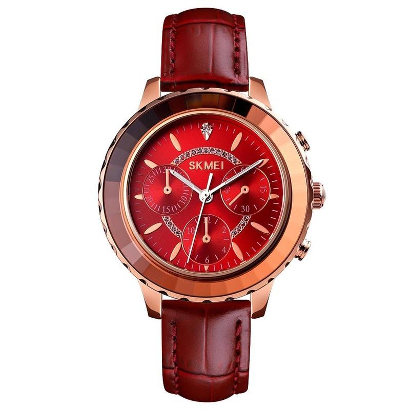 

Wristwatches Ladies Fashion Luxury Sports Japanese Movement Spiral Belt Stereo Mirror Waterproof Watch Female SKMEI1704 Waches Women