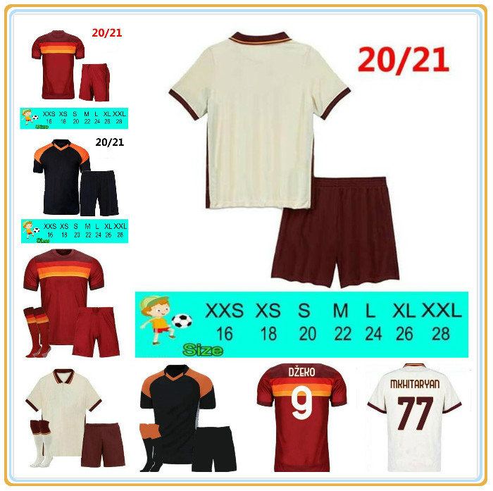 

Soccer jersey ZANIOLO ROMA DZEKO PASTORE rome TOTTI KLUIVERT KOLAROV AS 20 21 football shirts 2021 Men + Kids kit uniforms maillot, Black;yellow