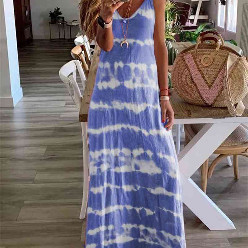 2020 women&#039;s suspender loose print vest dress-image-699849166