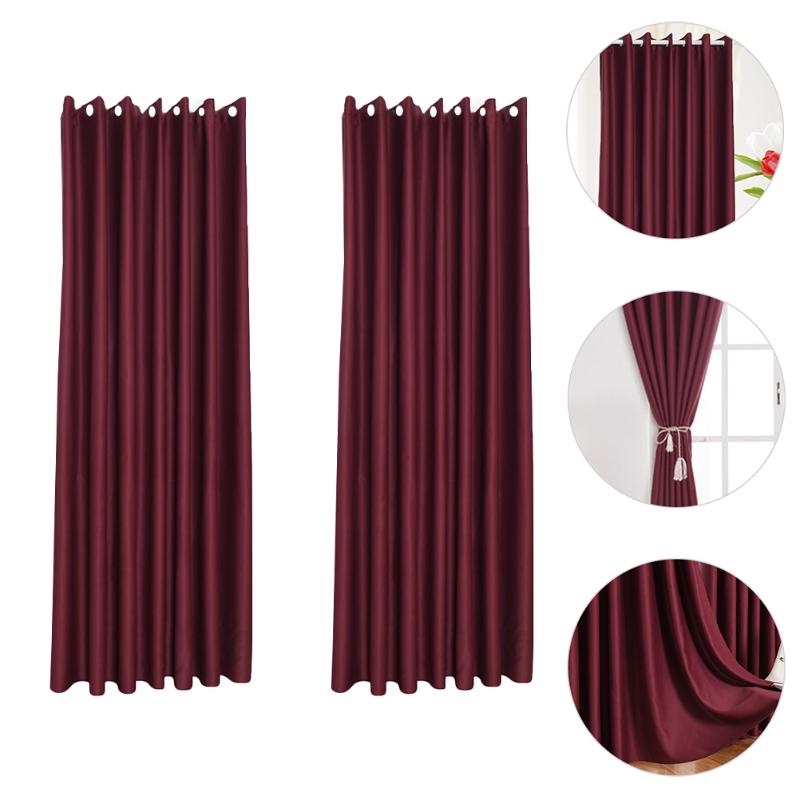 

Curtain & Drapes 2pcs Practical Curtains Multifunctional Shading Cloth Nordic Bedroom Decors