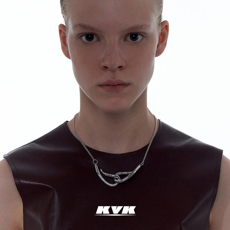 

Chokers KVK Necklace Women's 2021 Ins Fashion Net Red Simple Temperament Clavicle Chain Advanced Sense Pendant Jewelry