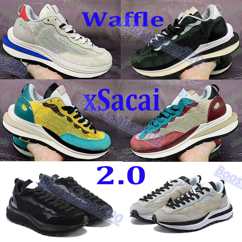 

Newest 2021 waffle Xsacai 2.0 running shoes sport fuchsia game royal tour yellow stadium green black white men sneakers mens outdoor trainers, Bubble wrap packaging