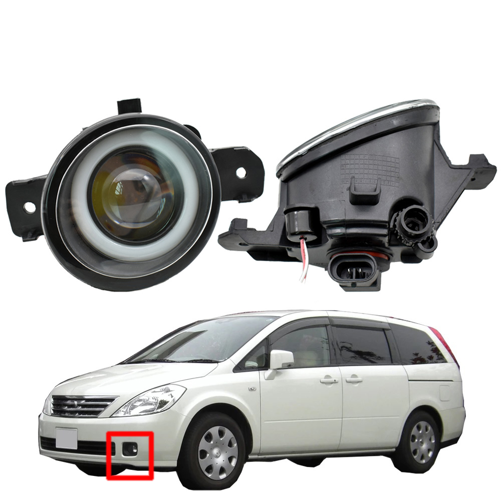 

2 x Car Accessories high quality headlights Lamp LED DRL Fog light for Nissan Presage 2004-2006