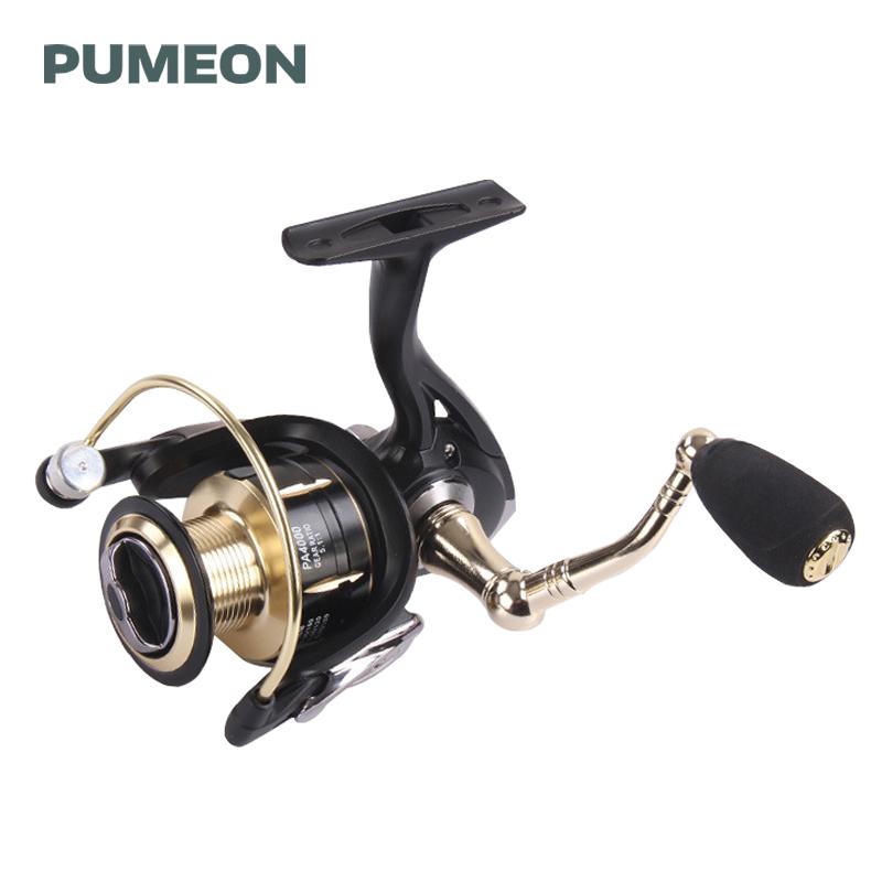 

Fishing Reel Gear Ratio 5.2:1 14+1 Bearings Max Drag 12KG Metal Spool Spinning Lightweight Left/Right Hand Wheels Baitcasting Reels