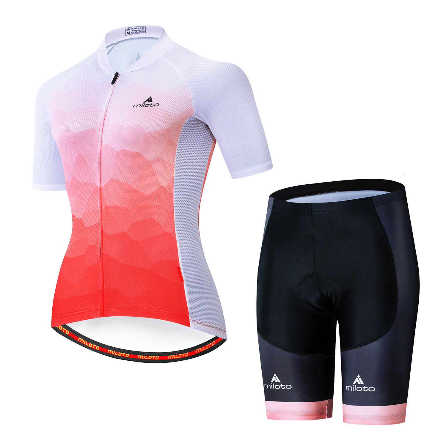 

2021 Women's Triathlon Short Sleeve Cycling Jersey Sets Maillot Ropa Ciclismo Bicycle Clothing Bike Shirts, Short jersey style 1
