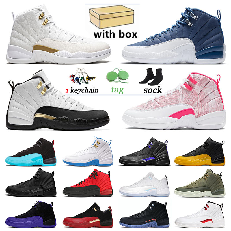 

Brand Discount Jumpman Air Jorden 12 12s Basketball Retro Shoes Trainers Utility Grind Low Easter Stone Blue Super Bowl Men Women Jordon Sneakers Sports Royalty, B2 ov white 40-47