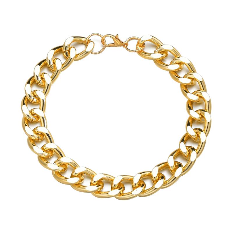 

Link, Chain Women's Men's Bracelet Stainless Steel Cuban Link Bracelets Gold Silver Color Fashion Wholesale Jewelry, Black