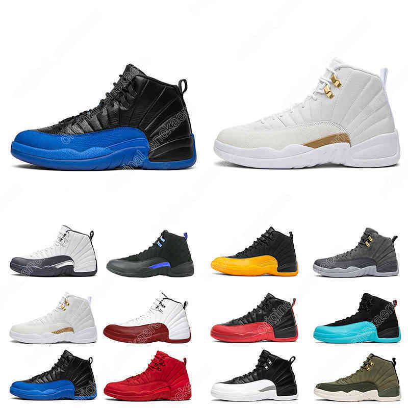 

Men Basketball shoes 12s University Gold Dark Grey French Cherry Sample Michigan sneaker mens Sport trainer FGQP, # 12