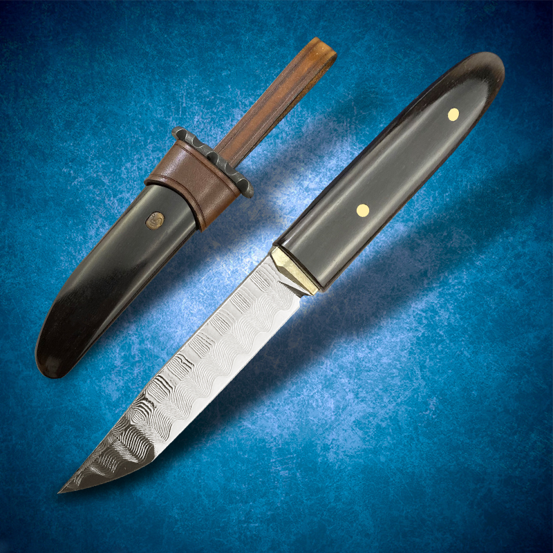 

Black Sandalwood Damascus VG10 Steel Hunting Straight Knife Cool Sword Fixed Blade Outdoor Camping Hand Tool EDC Survival Tactics Fighting E
