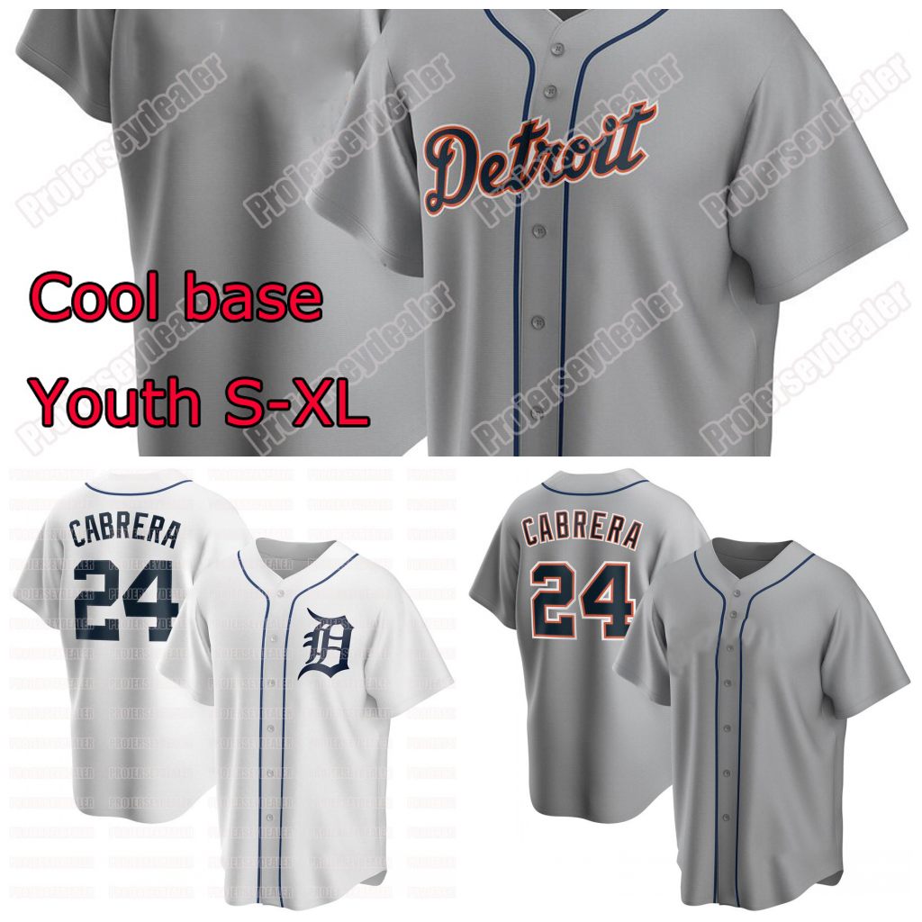 

Youth Miguel Cabrera 2021 Jersey Spencer Turnbull Torkelson Dixon Niko Goodrum Christin Stewart Harold Castro Jeimer Candelario Jones Fulmer, White youth s-xl