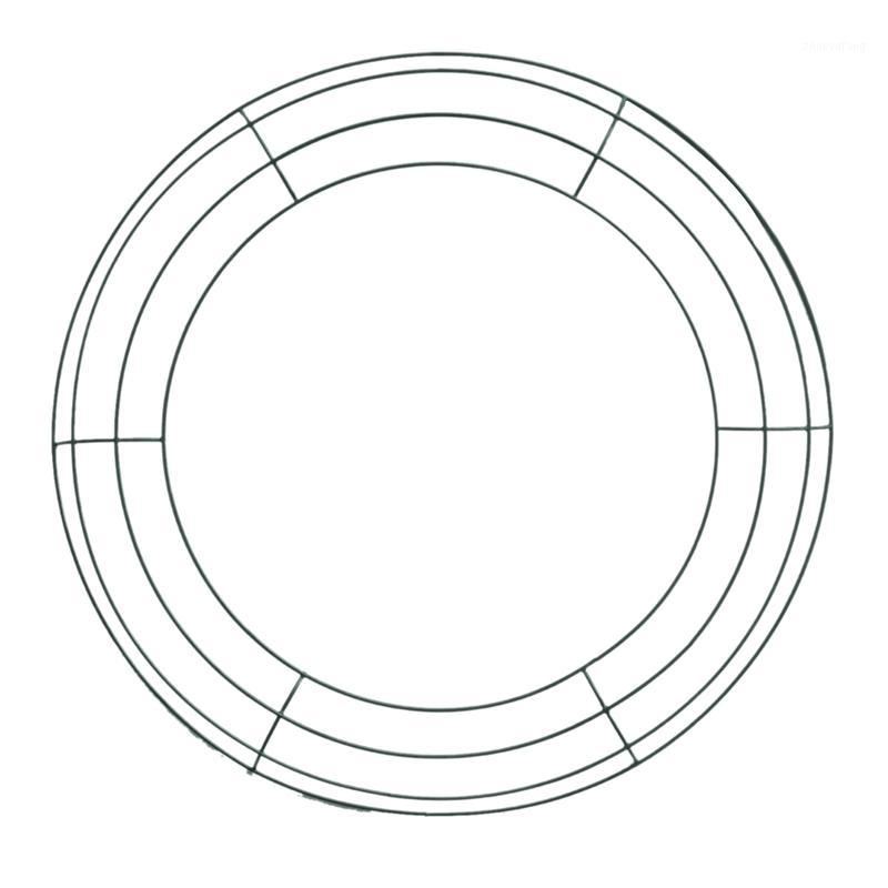 

Decorative Flowers & Wreaths Iron Floral Wreath Wire Frame Making Rings For Year Valentines Decoration (14 Inch)