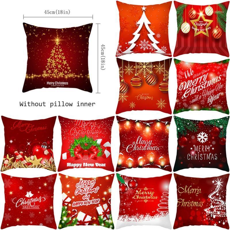 

Christmas Decorations Red Pillowcase Snowflake Bells Merry Decoration For Home Xmas Ornaments Navidad Gifts Noel Year Products