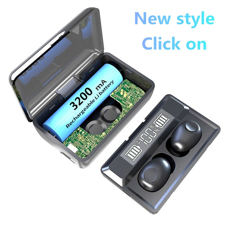 

TWS Wireless Bluetooth Earphone with Microphone Sports Waterproof Wireless Headphones Noise Cancellation Headsets For smartphone