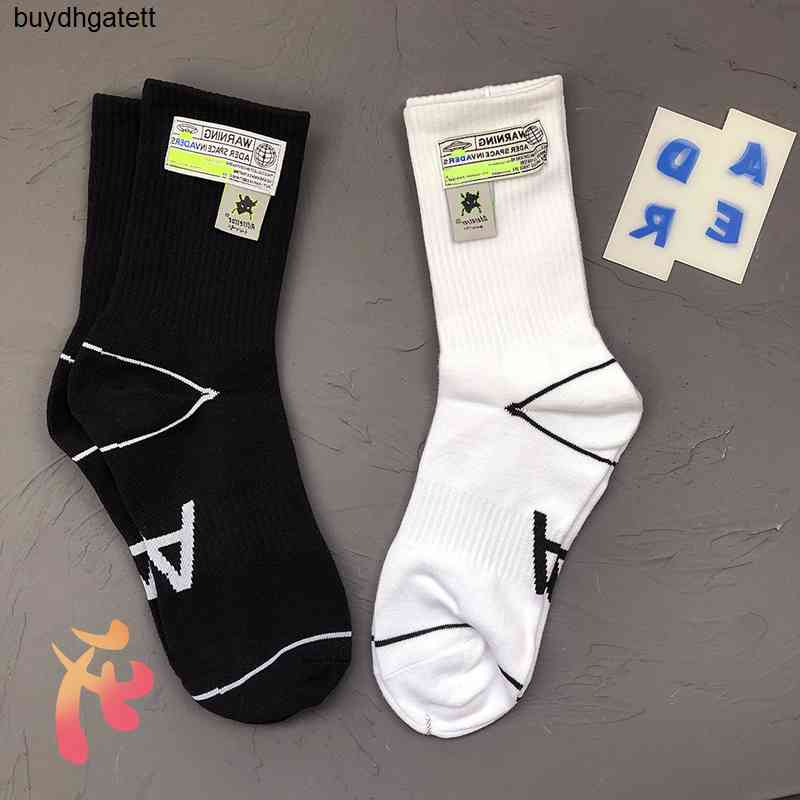 

Socks Ader Error Alien Ufo Ribbon Label Cotton Sports High Quality Men's Women's Trendy Adererror Casual Tubeedln, Wenchihan-21black