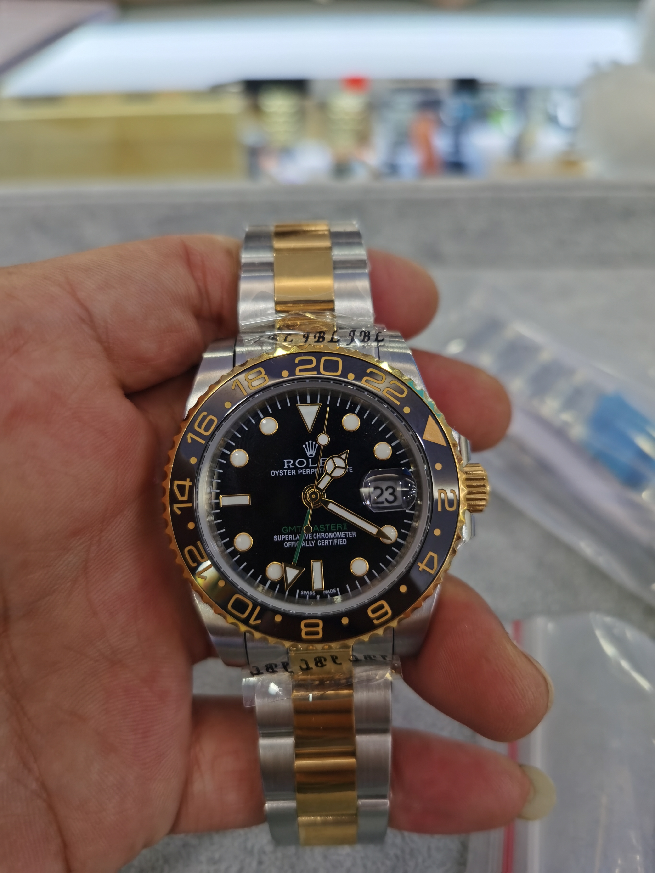

With original box High Quality Watch 2021 Basel World 40mm GMT 116710LN 126710BLRO black Ceramic bezel Asia 2813 Movement Automatic Mens Watches, Style 1 original box + watch