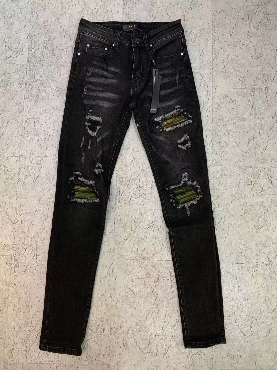 

2021 TikTok High Quietly Mens Designer Jeans Distressed Ripped Biker Slim Fit Motorcycle Bikers Denim For Men s Fashion Mans Black Pants pour hommes Size 29-38 688, Contact me