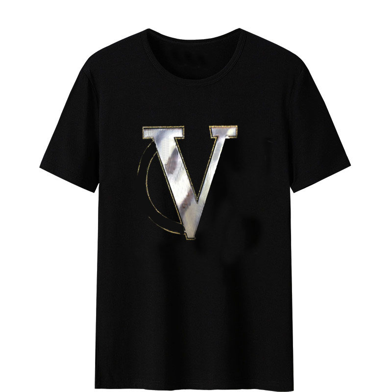

Fashion Men Tees Summer Soft T Shirts Diamond Designer Tops For Boys Plus Size -7XL, Black