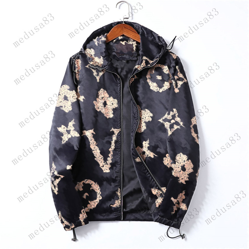 

22ss fashion Hoodies And Sweatshirt Men New Long sleeve jacket Print Zipper Hoody Hip Hop Hooded Streetwear Leisure Letter Graphic Tops coat