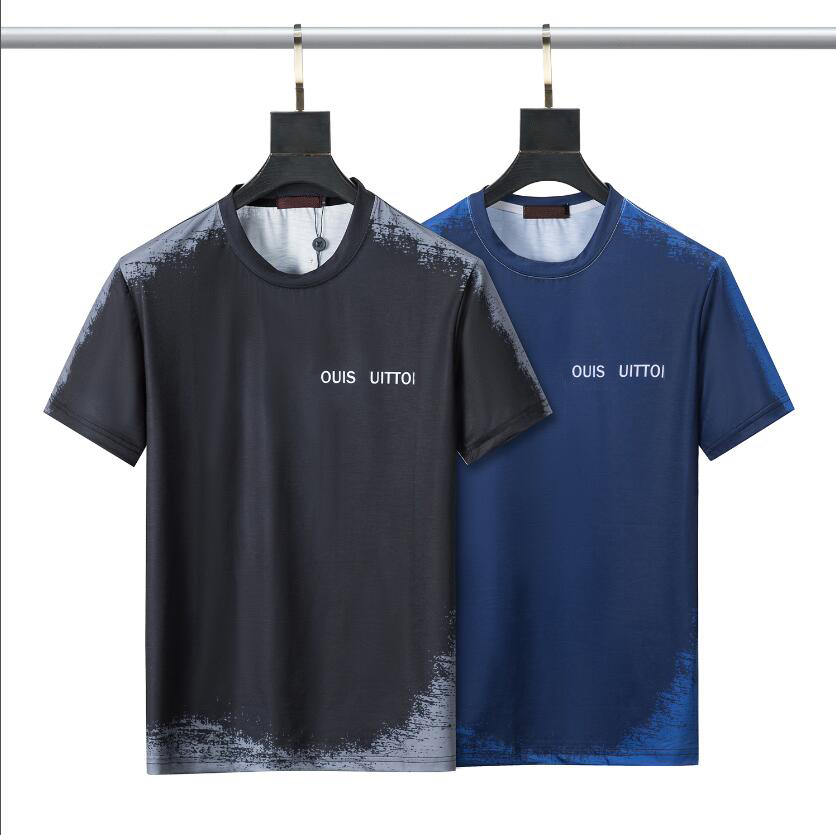 

Famous Mens High T Shirt Letter Print Round Neck Short Sleeve Black White Fashion Men Women High Quality Tees #9821583