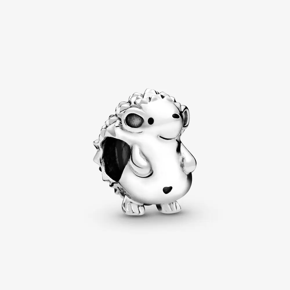 

Designer Jewelry 925 Silver Bracelet Charm Bead fit Pandora Nino the Hedgehog Slide Bracelets Beads European Style Charms Beaded Murano, Bronze;silver