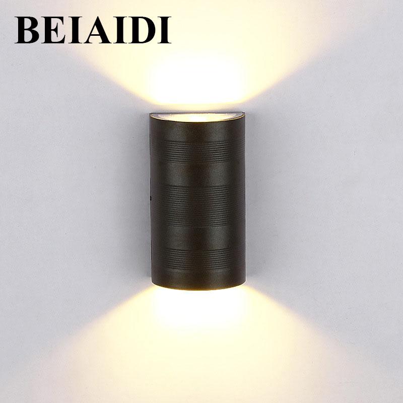 

6W Aluminum Waterproof COB LED Wall Lamps IP65 Outdoor Balcony Aisle Porch Garden Sconce AC85-265V Lamp