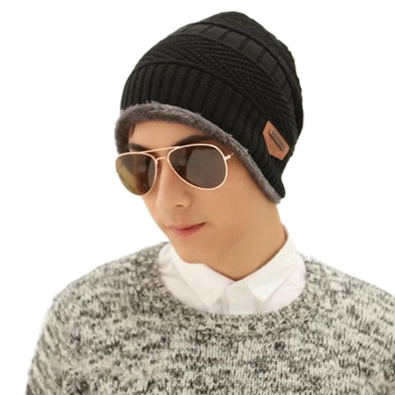 

Unisex Knitted Beanies Winter Baggy Crochet Oversized Hat Man Slouch Causal Wool Warm Hippop Capg, Coffee