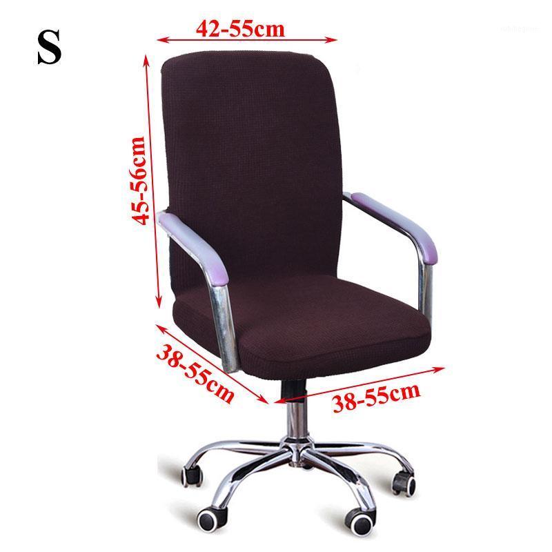 

Modern Spandex Computer Chair Cover Fleece Elastic Fabric Office Easy Washable Slipcover For Wedding El Covers