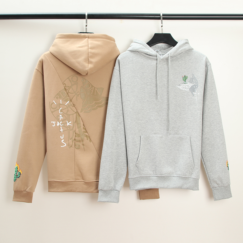 

Autumn And Winter New Mens / Womens hoodies Front And Back Print Stitching High Quality hooded Coat Hoodie, Gray