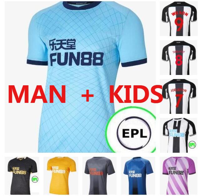 

NUFC Soccer Jerseys United 21 22 castle 3rd WILSON SHELVEY ALMIRON 2021 2022 JOELINTON Away Black Football Shirt GAYLE MAXIMIN Men kit Kids Equipment