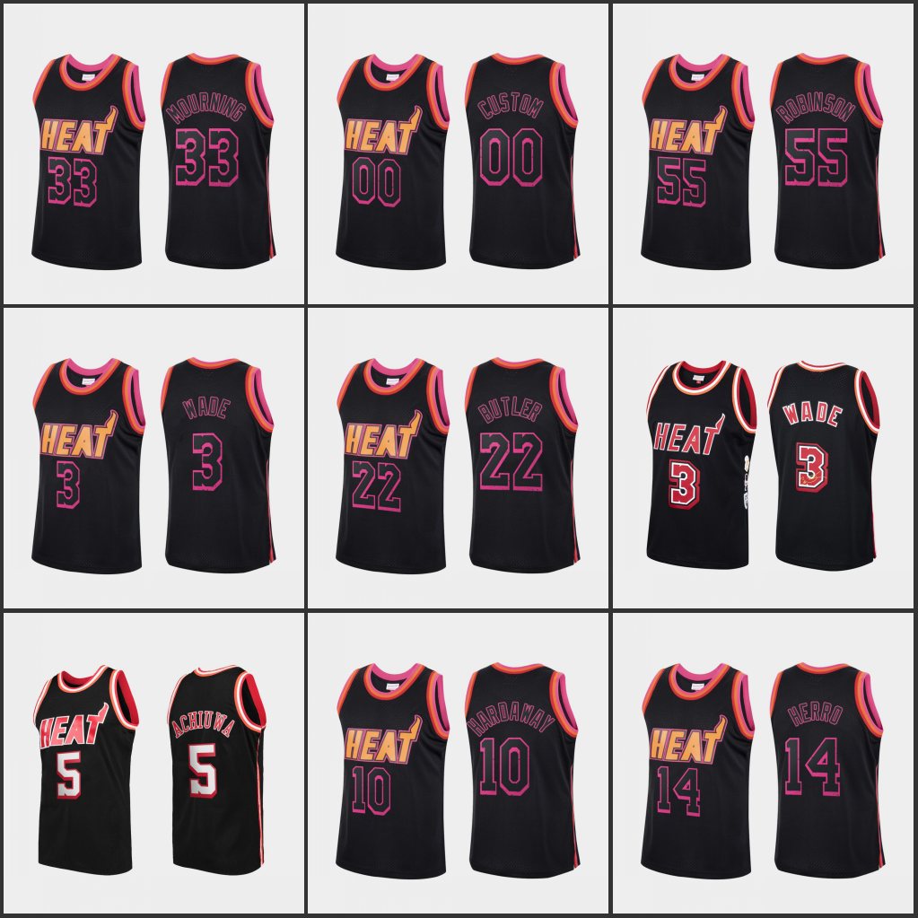 

Miami' Heat' Men Jersey Jimmy Butler Tim Hardaway Alonzo Mourning Dwyane Wade Tyler