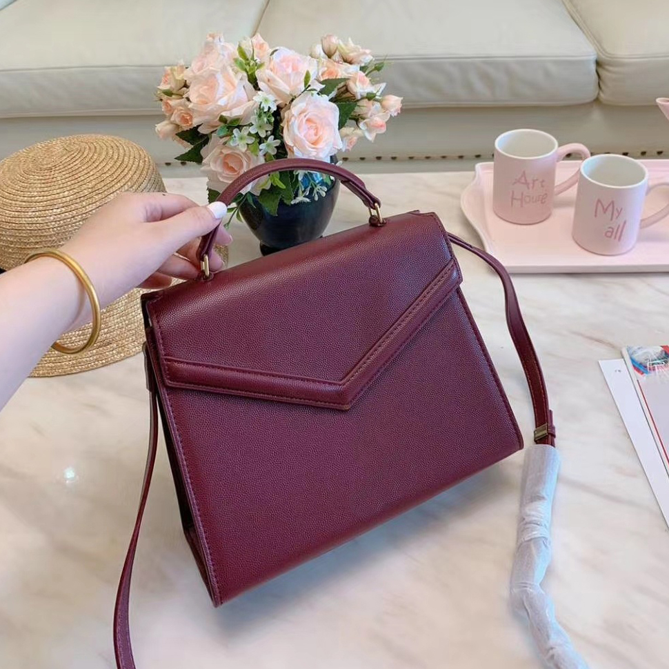 

Gold Label Crossbody Bag One Shoulder Crossbody Handbag Grain Embossed Leather High Quality Women's Designer Bagg Classic Versatile, Do not buy