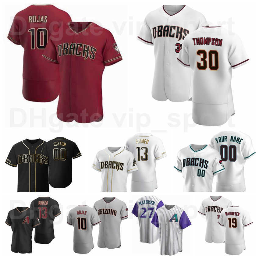 

10 Josh Rojas Jersey Baseball 27 Wyatt Mathisen 19 Josh VanMeter 13 Nick Ahmed 30 Trayce Thompson Cool Base Pinstripe Custom Name Number, Kids