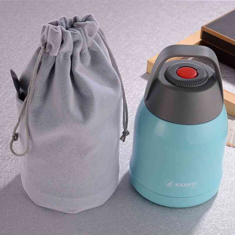 

New large capacity stainless steel vacuum stewing pot thermos cup lunch box for men and women