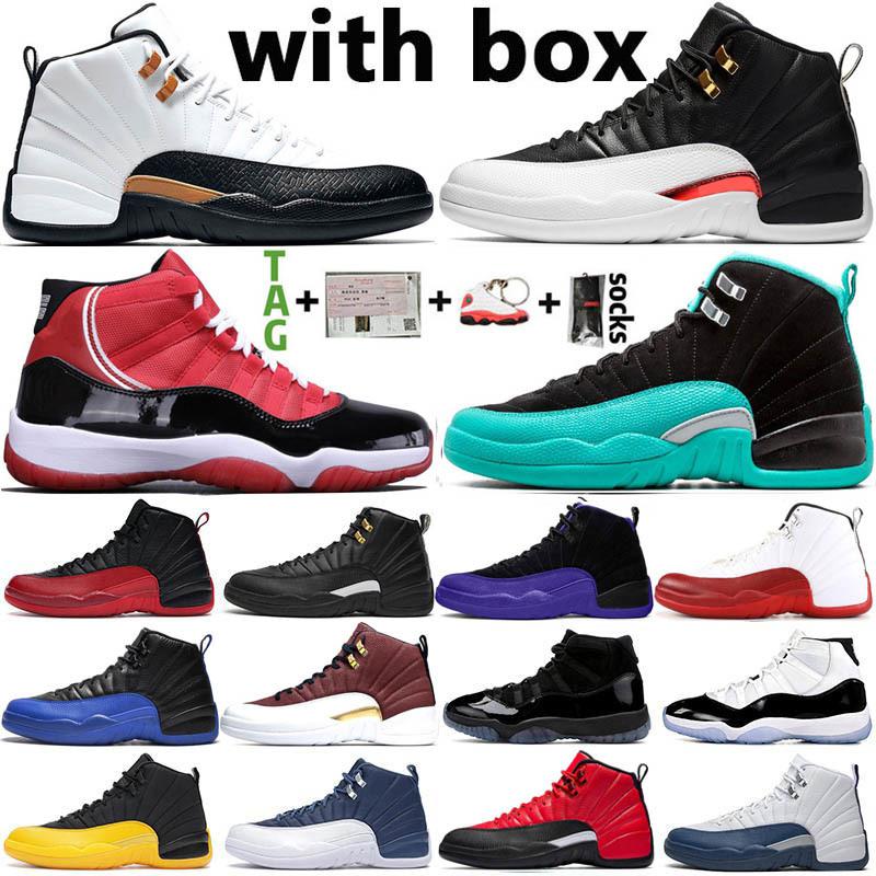 

2021 Basketball Shoes Mens Trainers Jumpman 11 11s 25th Anniversary 12 12s Dark Concord Indigo Reverse Flu Gam Women Sports Sneakers