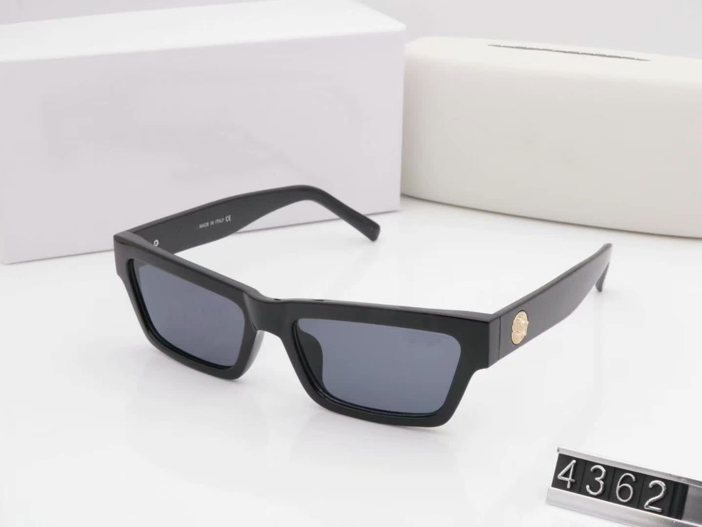 

HOT new Luxur Top Quality Classic Pilot Sunglasses Designer Brand fashion Mens Womens Sun Glasses Eyewear Metal Glass Lenses with box 4362, White;black