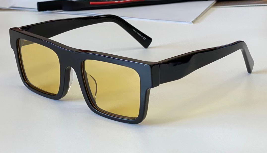 

Black Yellow Sunglasses 19ws men Fashion Sun glasses des lunettes de soleil wit Box