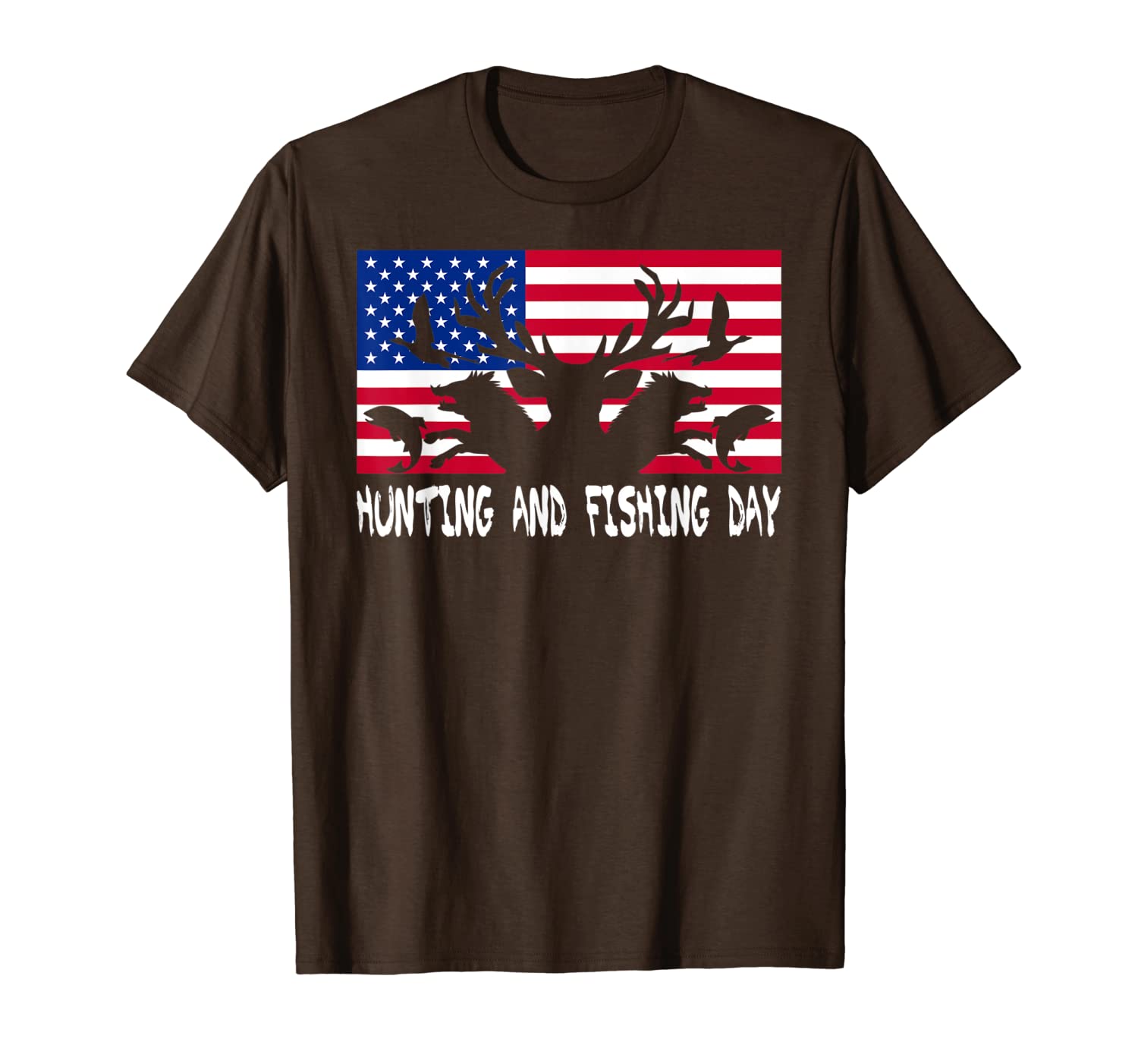 

national hunting and fishing day 2019 t-shirt, White;black