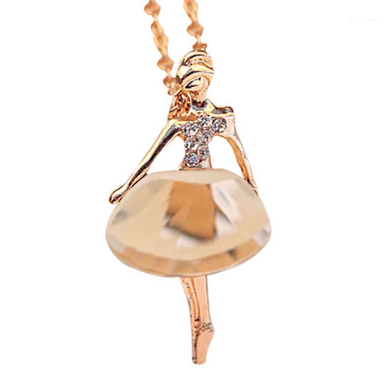 

Chains Chain Sweater Necklace Crystal Ballet Drill Romantic Jewelry Girl Necklaces & Pendants, Silver