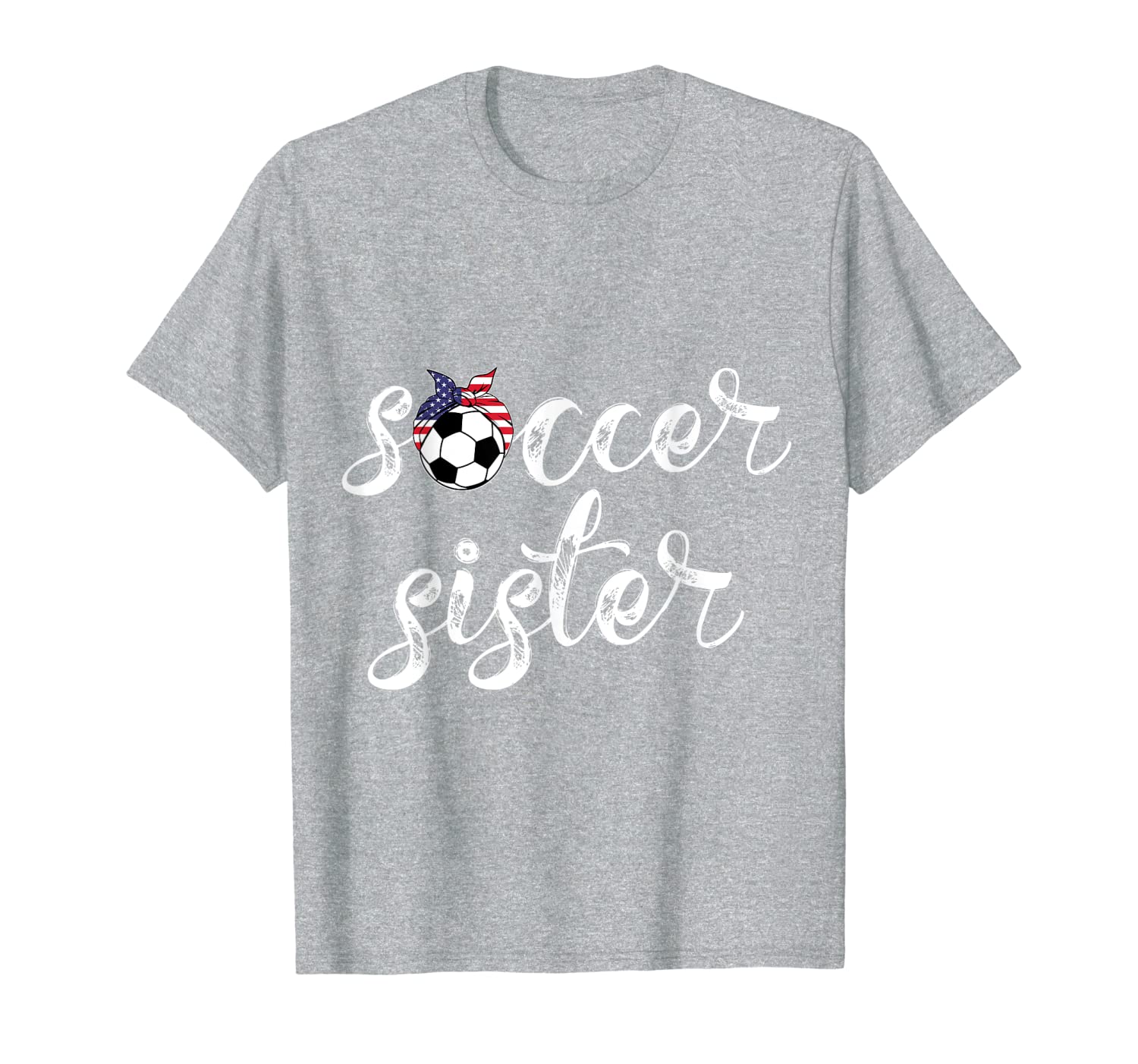

Soccer Sister Gift Football Jersey for Sibling Futbol Player T-Shirt, White;black